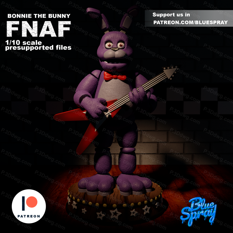 Blue Spray 邦妮熊-P站图纸收藏馆