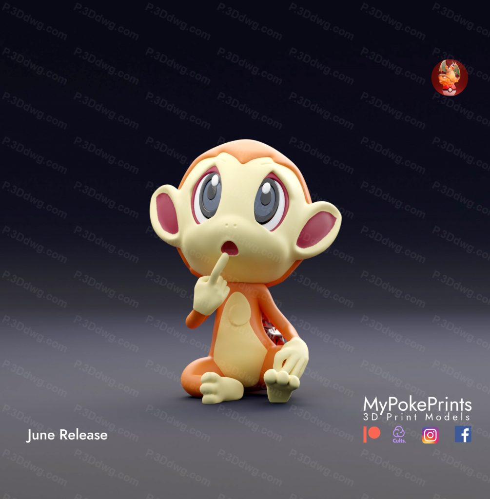 口袋妖怪 小火焰猴-P站图纸收藏馆