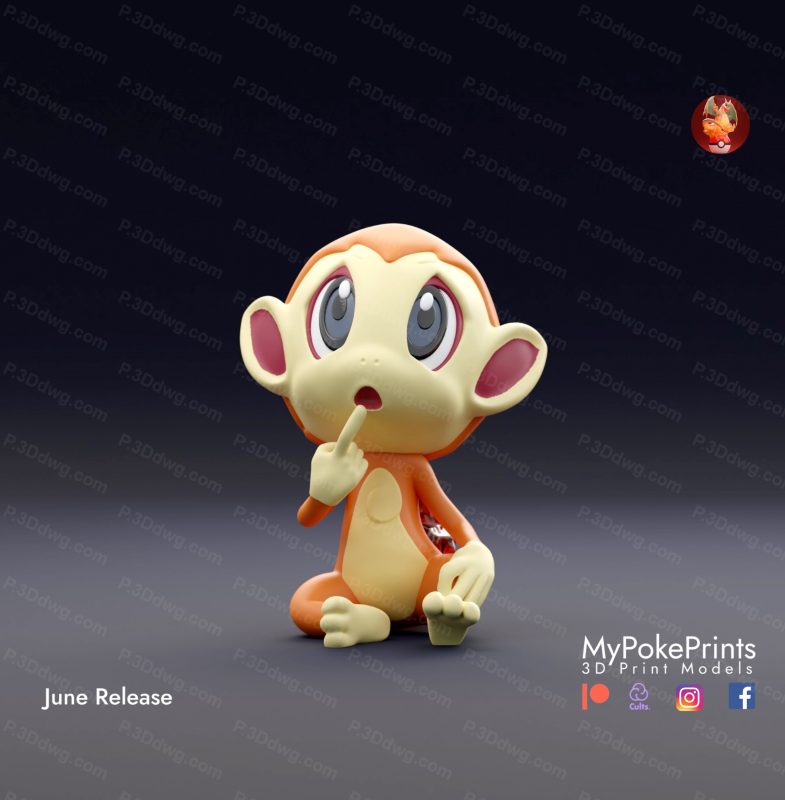 口袋妖怪 小火焰猴-P站图纸收藏馆