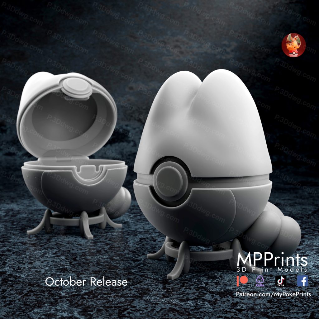 口袋妖怪 高达鸭和木守宫和火雉鸡精灵球-P站图纸收藏馆