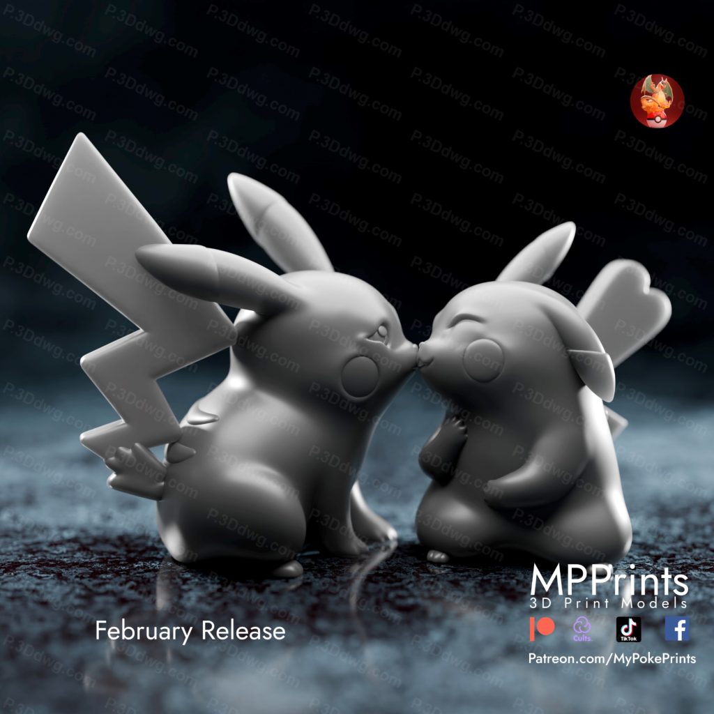 图片[3]-口袋妖怪 亲吻的皮卡丘-P站图纸收藏馆