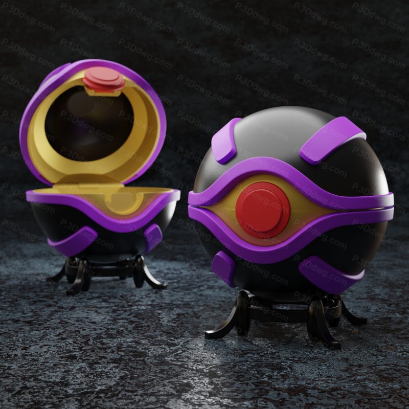 口袋妖怪 3款精灵球-P站图纸收藏馆