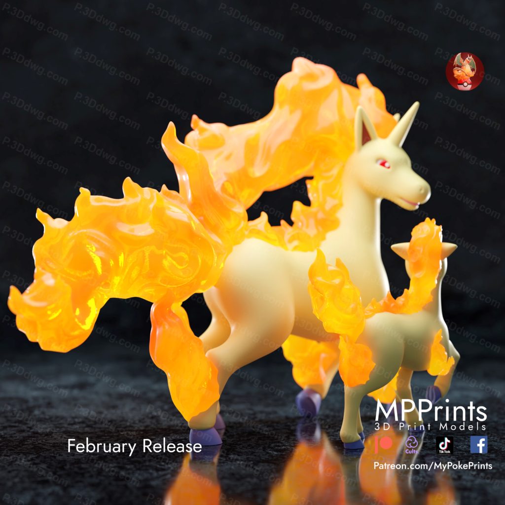 图片[3]-口袋妖怪 小火马和和烈焰马-P站图纸收藏馆