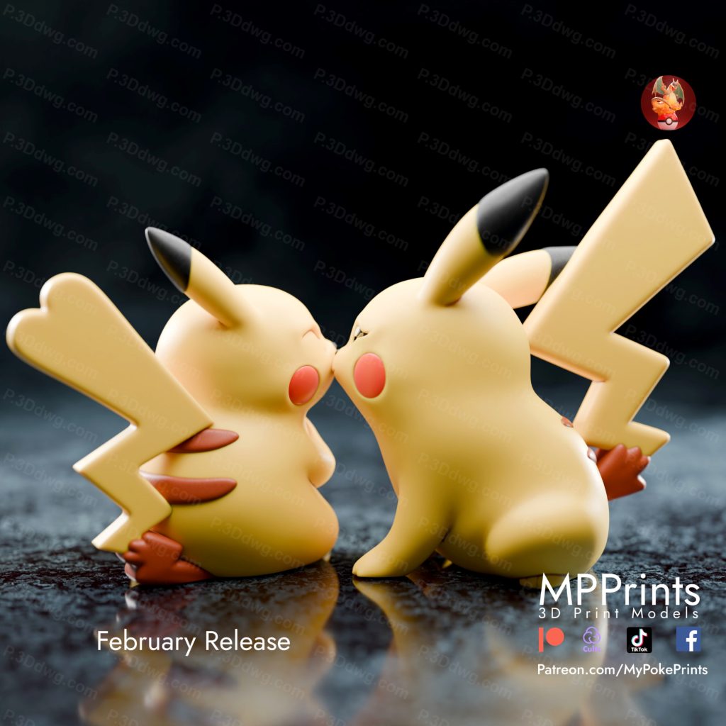 图片[2]-口袋妖怪 亲吻的皮卡丘-P站图纸收藏馆