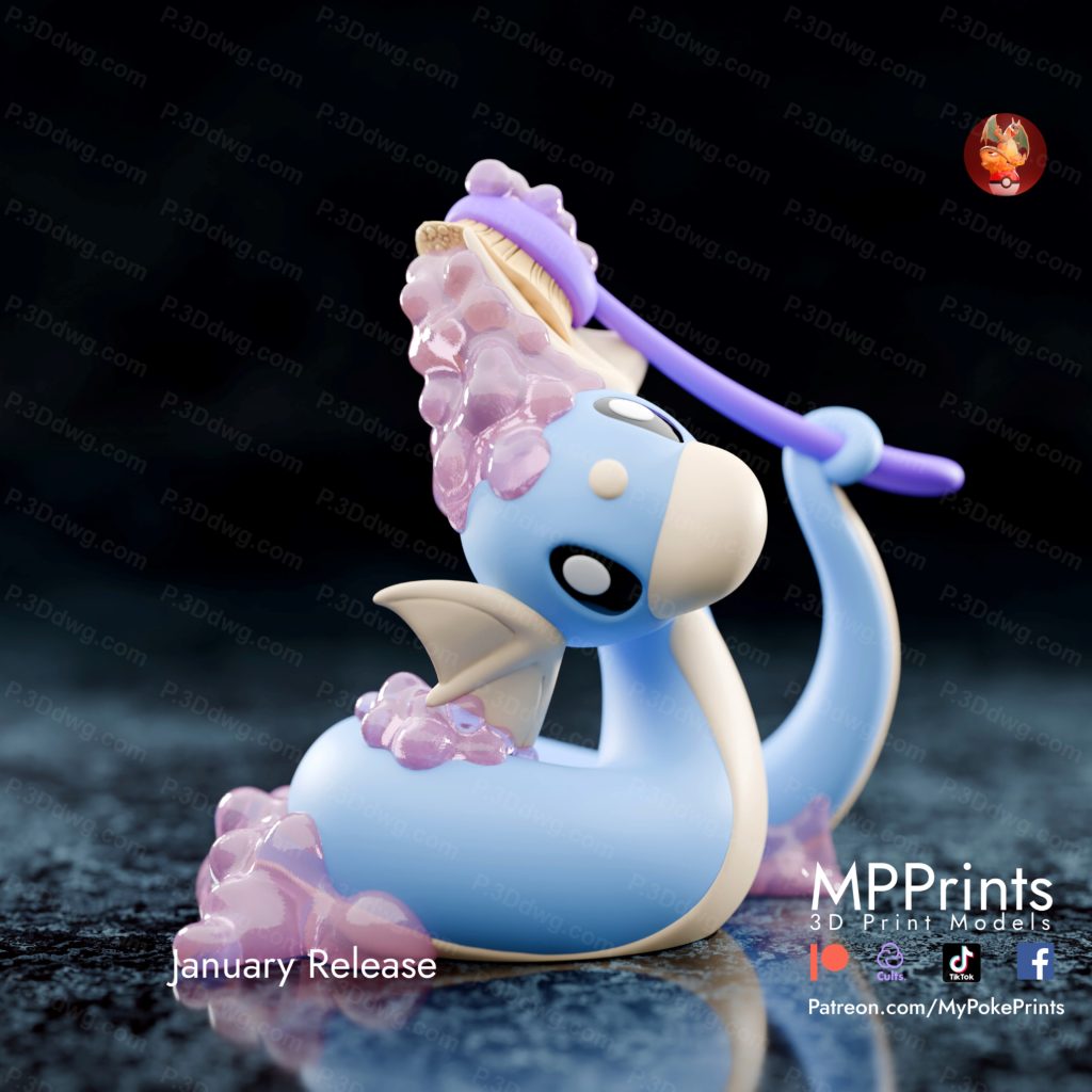 图片[2]-口袋妖怪 洗澡的迷你龙-P站图纸收藏馆