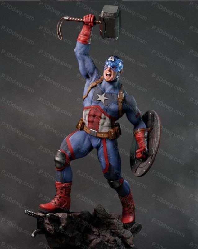 漫威 美国队长-P站图纸收藏馆