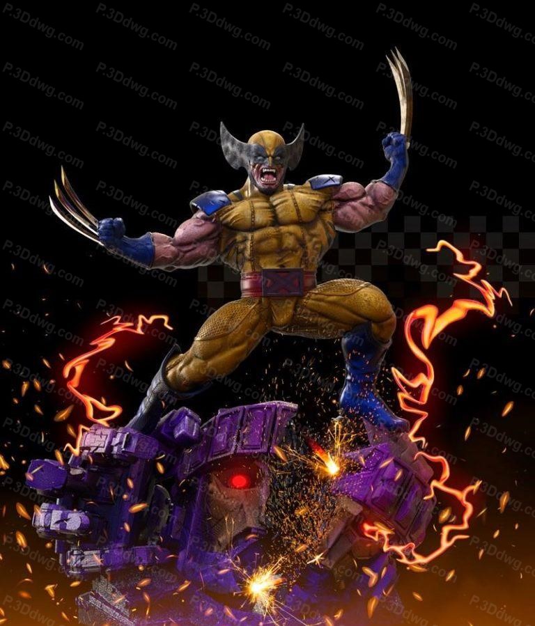 漫威 X战警 金钢狼-P站图纸收藏馆