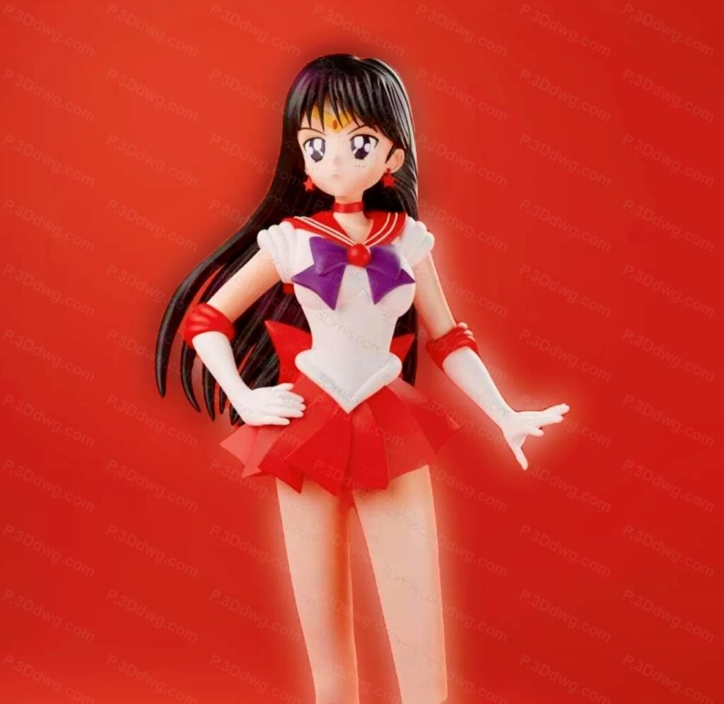 Blue Spray 美少女战士 火野丽-P站图纸收藏馆