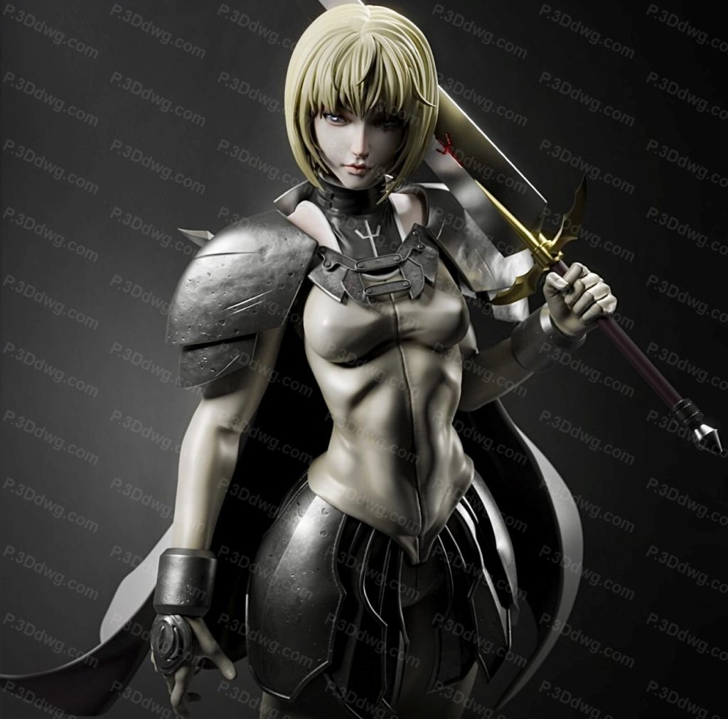 图片[2]-CA3D 大剑 古妮雅-P站图纸收藏馆
