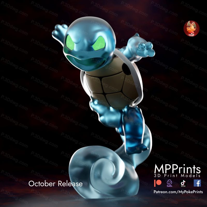 口袋妖怪 幽灵杰尼龟-P站图纸收藏馆