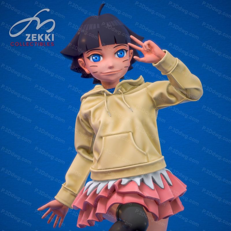 图片[2]-火影忍者 漩涡向日葵和守鹤-P站图纸收藏馆