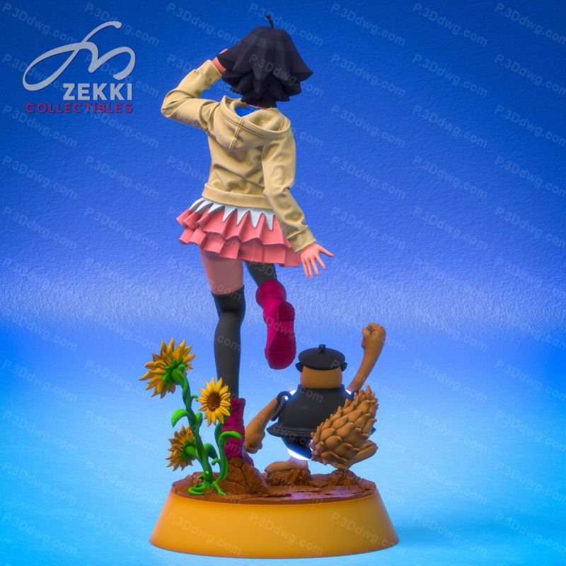 图片[3]-火影忍者 漩涡向日葵和守鹤-P站图纸收藏馆