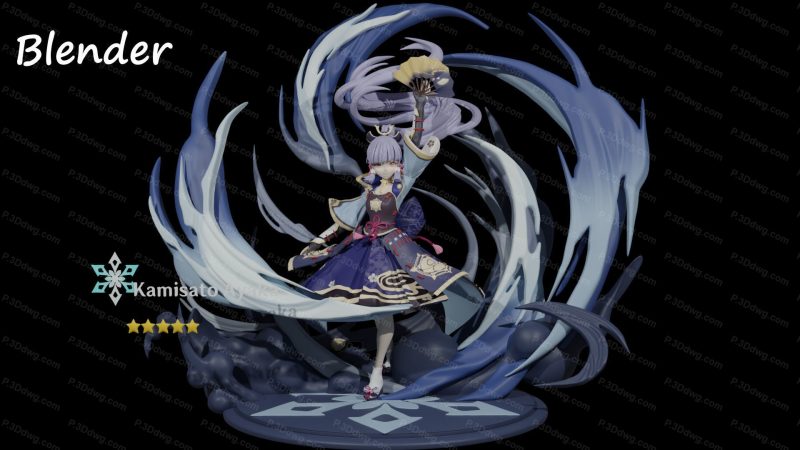 原神 神里绫华-P站图纸收藏馆