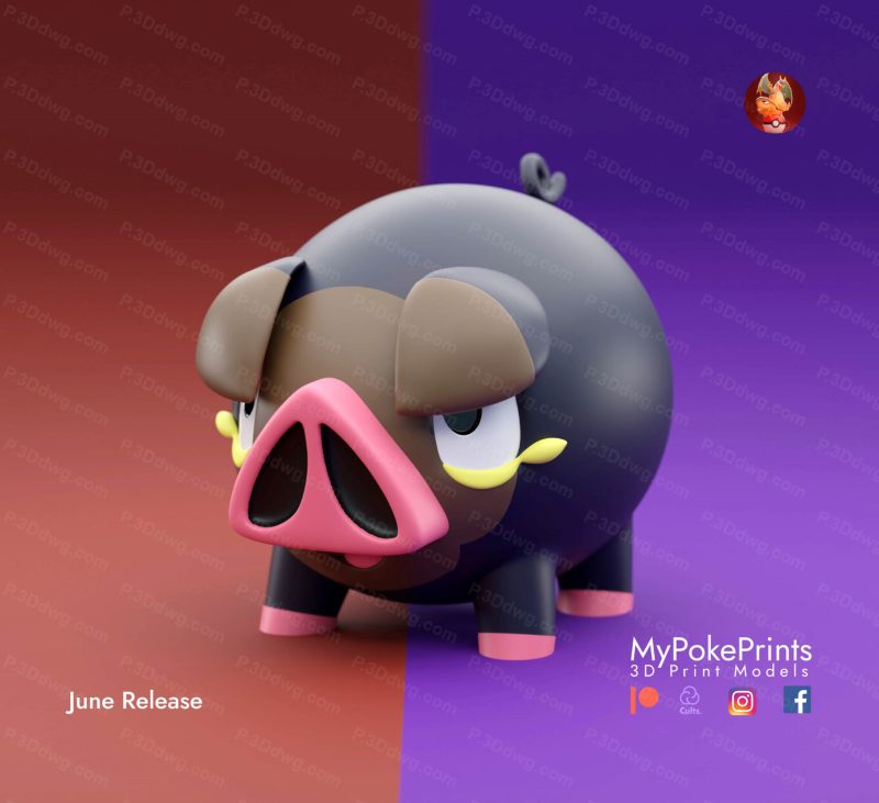 口袋妖怪 爱吃豚-P站图纸收藏馆