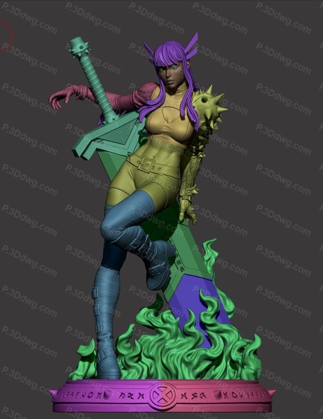 图片[5]-CA3D 漫威 秘客 丽亚娜·拉斯普廷-P站图纸收藏馆