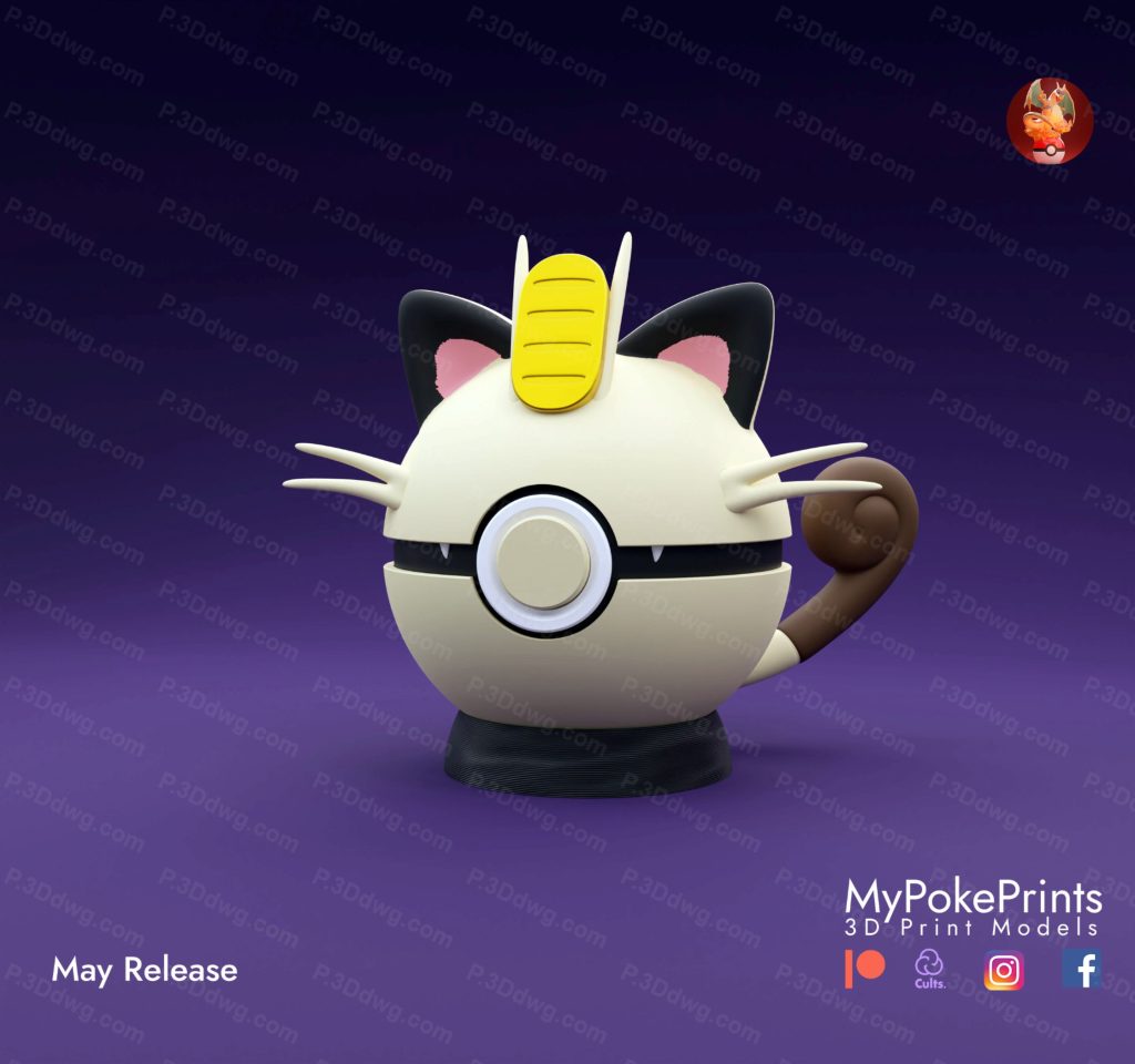 图片[3]-口袋妖怪 喵喵精灵球-P站图纸收藏馆