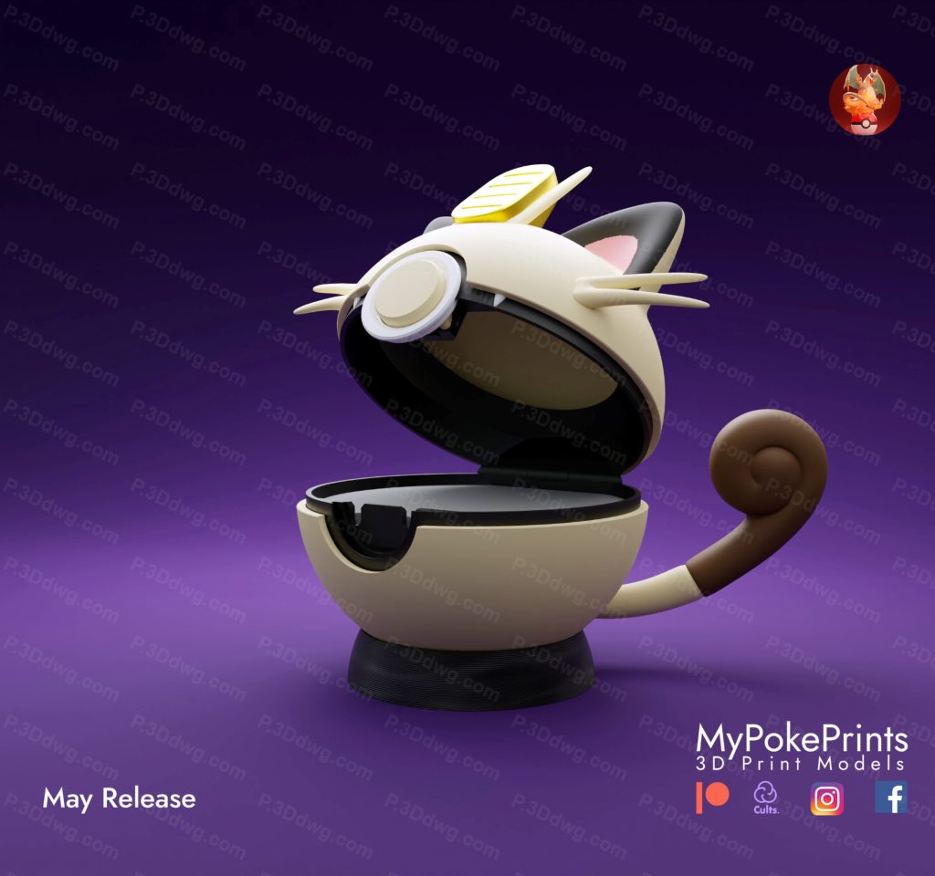 图片[2]-口袋妖怪 喵喵精灵球-P站图纸收藏馆