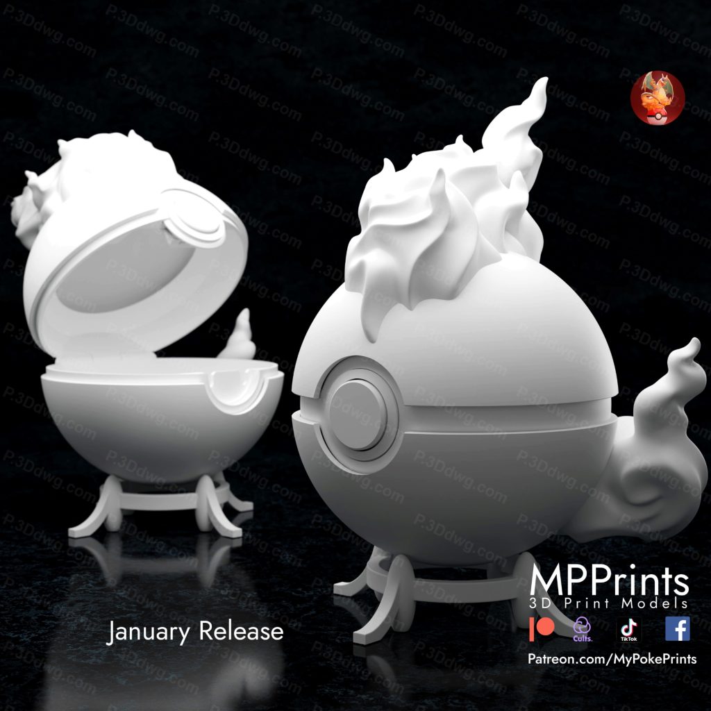 图片[3]-口袋妖怪 火焰鸟精灵球-P站图纸收藏馆