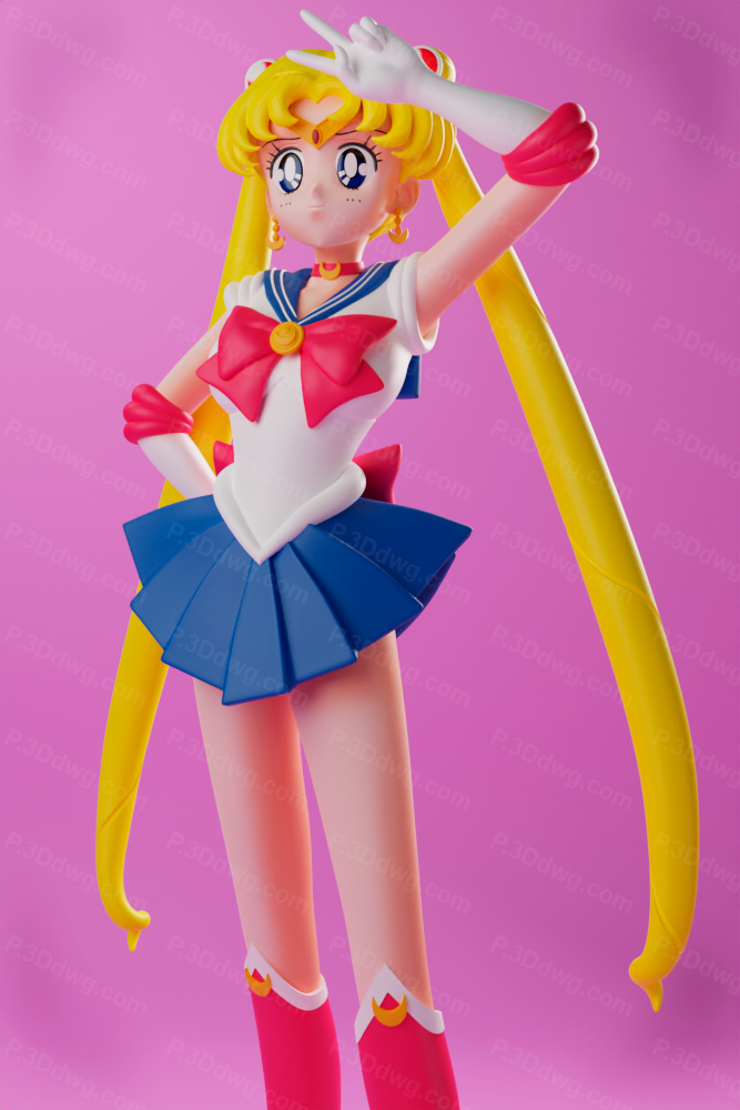 图片[3]-Blue Spray 美少女战士 水兵月-P站图纸收藏馆