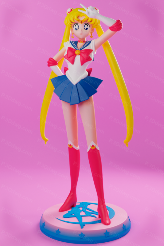 Blue Spray 美少女战士 水兵月-P站图纸收藏馆