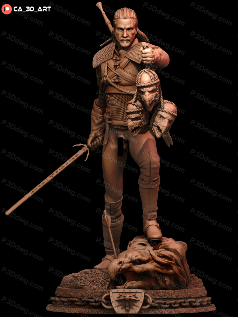 图片[3]-CA3D 猎魔人 杰洛特-P站图纸收藏馆