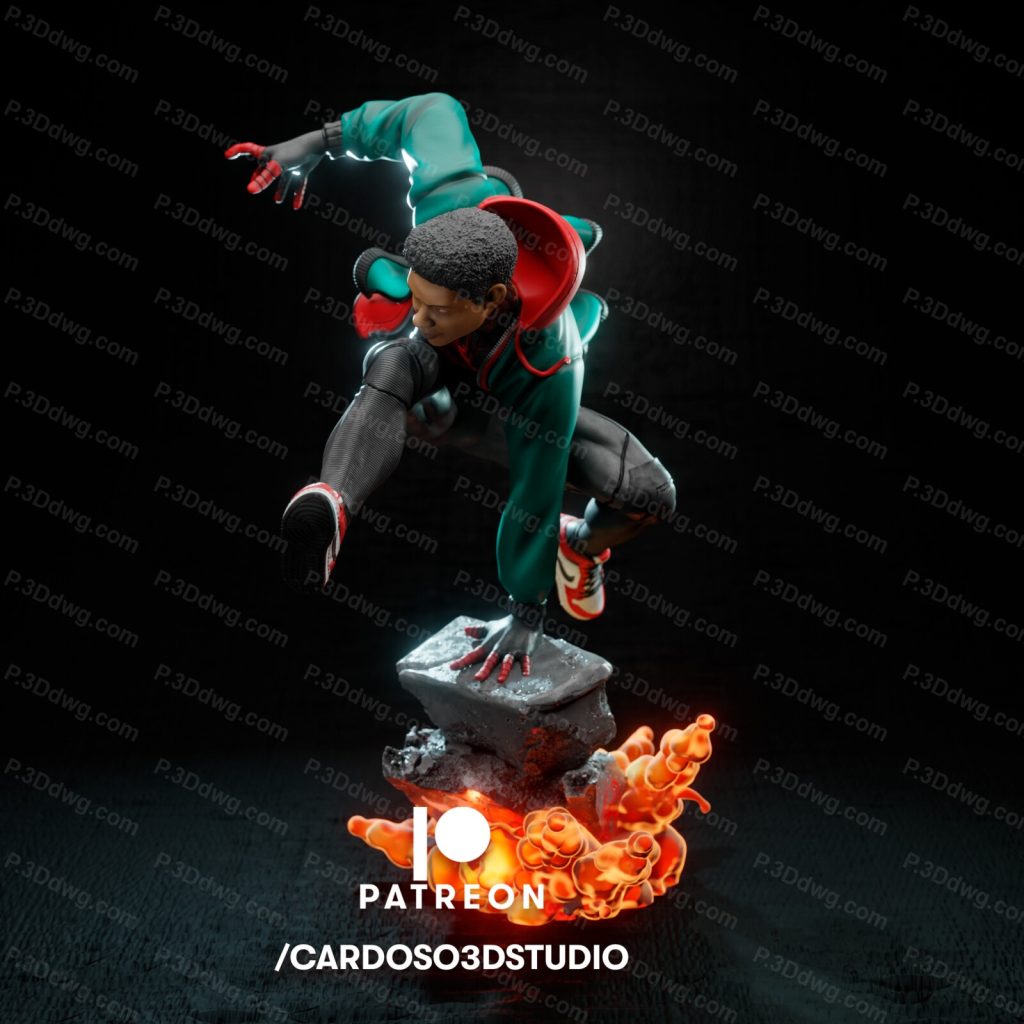 图片[4]-CA3D 漫威 蜘蛛侠 迈尔斯·莫拉莱斯-P站图纸收藏馆