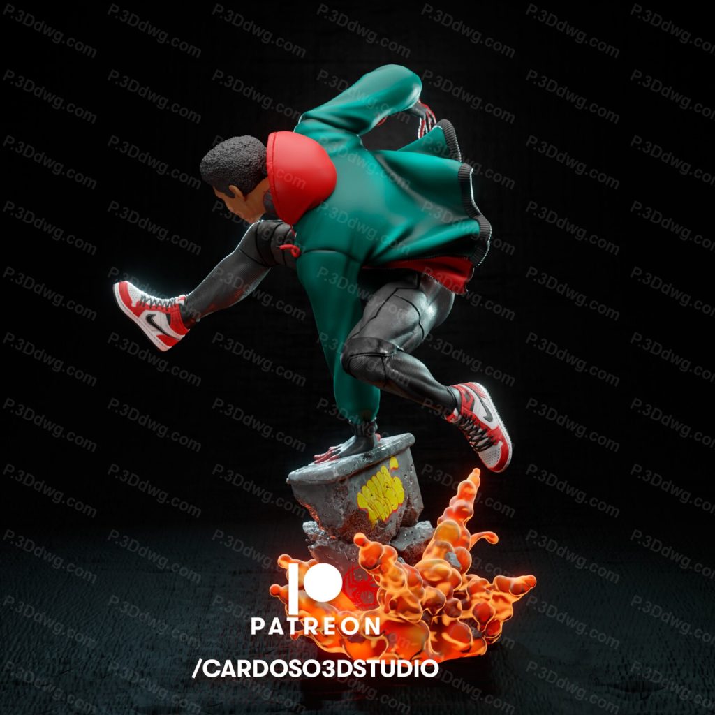 图片[5]-CA3D 漫威 蜘蛛侠 迈尔斯·莫拉莱斯-P站图纸收藏馆