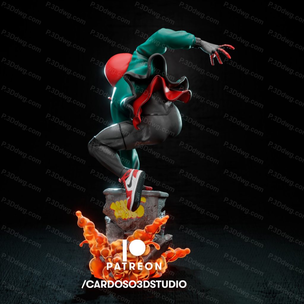 图片[8]-CA3D 漫威 蜘蛛侠 迈尔斯·莫拉莱斯-P站图纸收藏馆