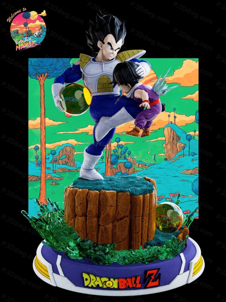 龙珠 悟空VS贝吉塔-P站图纸收藏馆