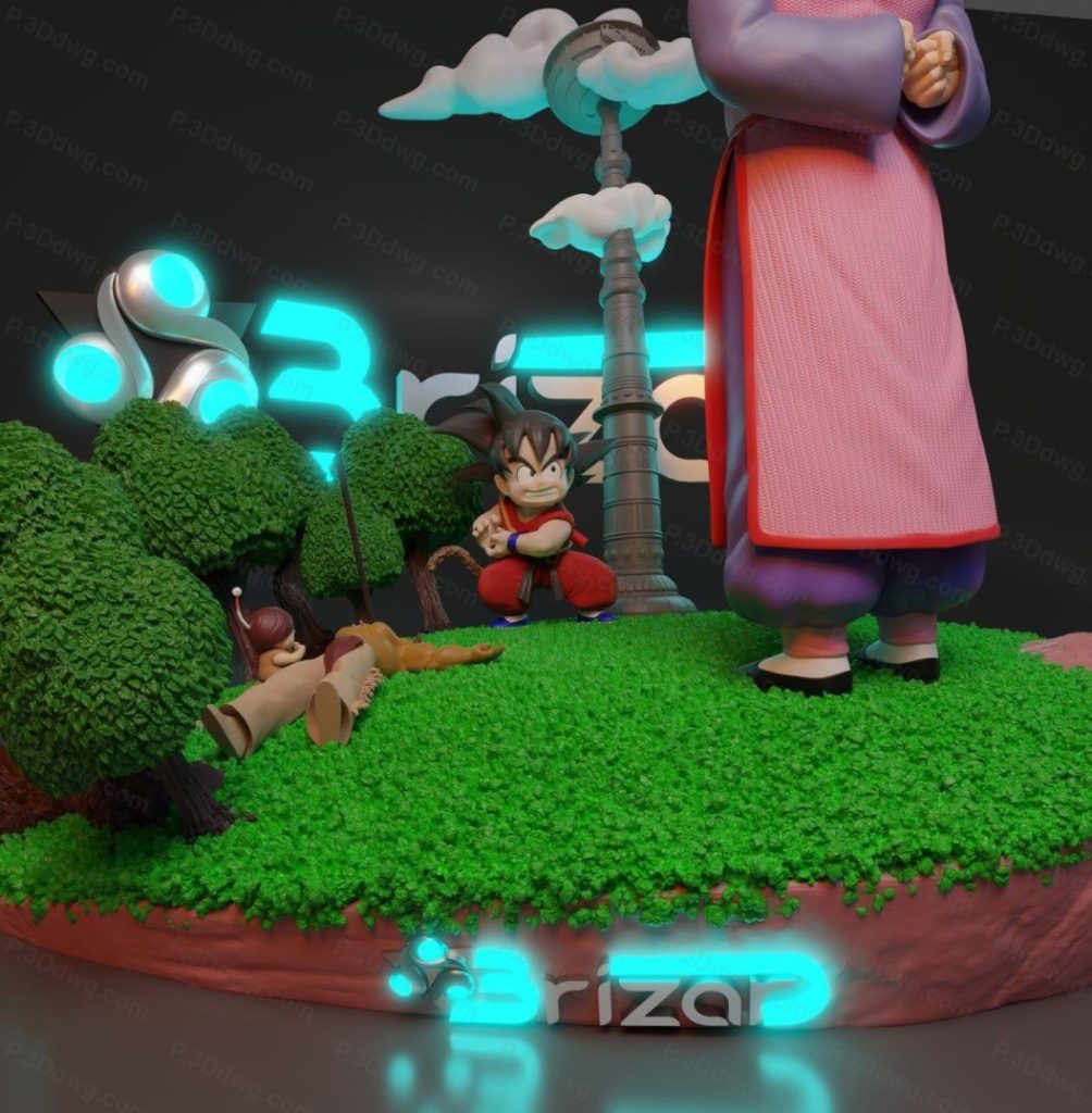 图片[2]-龙珠 淘白白对战悟空-P站图纸收藏馆