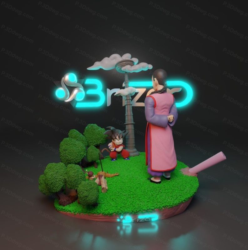 龙珠 淘白白对战悟空-P站图纸收藏馆