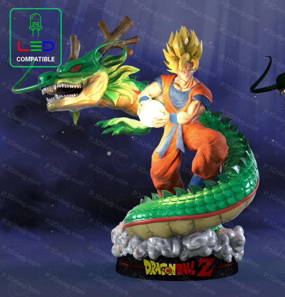 图片[1]-悟空和神龙-P站图纸收藏馆