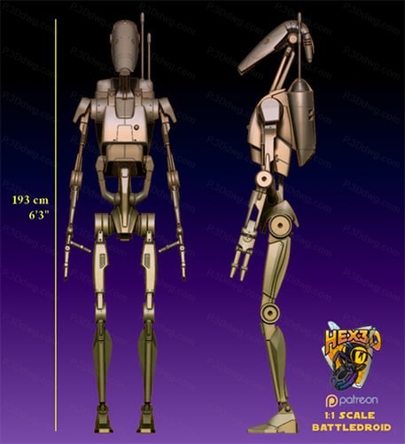 星球大战 战斗机器人-P站图纸收藏馆