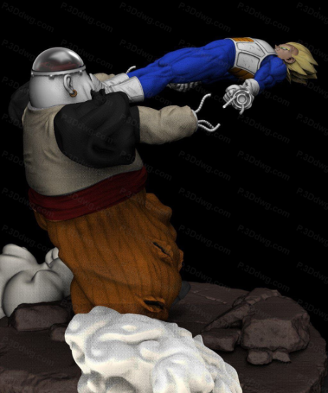 图片[2]-龙珠 贝吉塔对人造人19号-P站图纸收藏馆