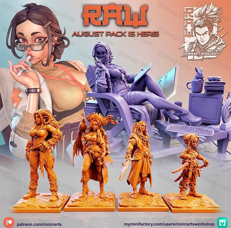 Ronin Arts 2023年8月图纸包-P站图纸收藏馆