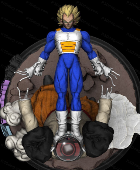 图片[3]-龙珠 贝吉塔对人造人19号-P站图纸收藏馆