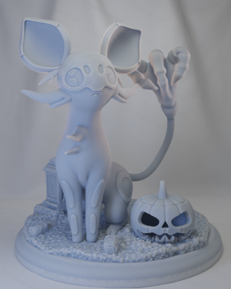 精灵宝可梦 万圣节进化伊布-P站图纸收藏馆