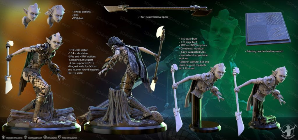 图片[3]-Ritual Casting 女猎手 伊泰亚-P站图纸收藏馆