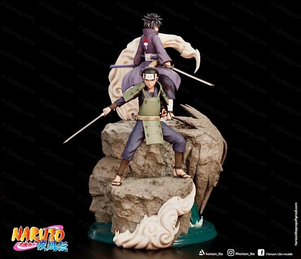 图片[1]-火影忍者 柱间千手和宇智波斑-P站图纸收藏馆