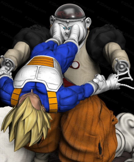 龙珠 贝吉塔对人造人19号-P站图纸收藏馆