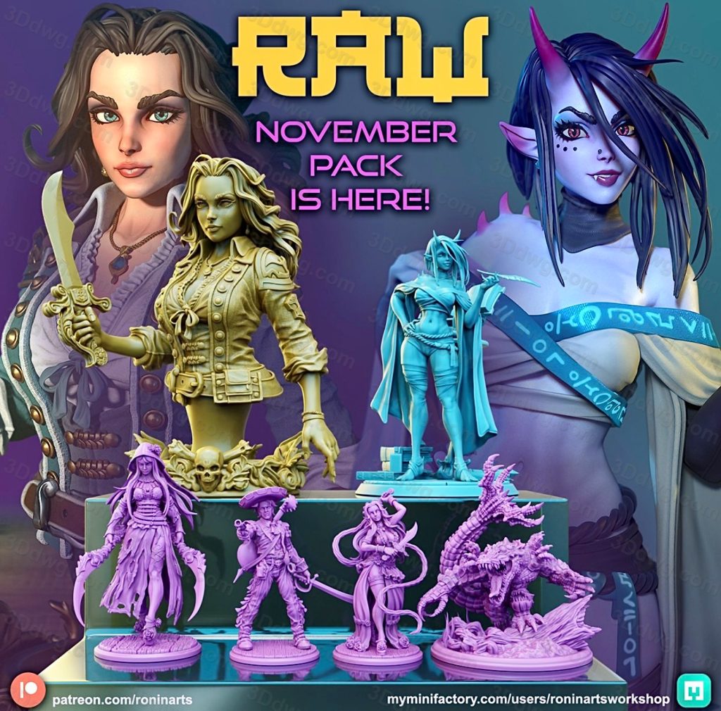 图片[1]-Ronin Arts 2023年11月图纸包-P站图纸收藏馆