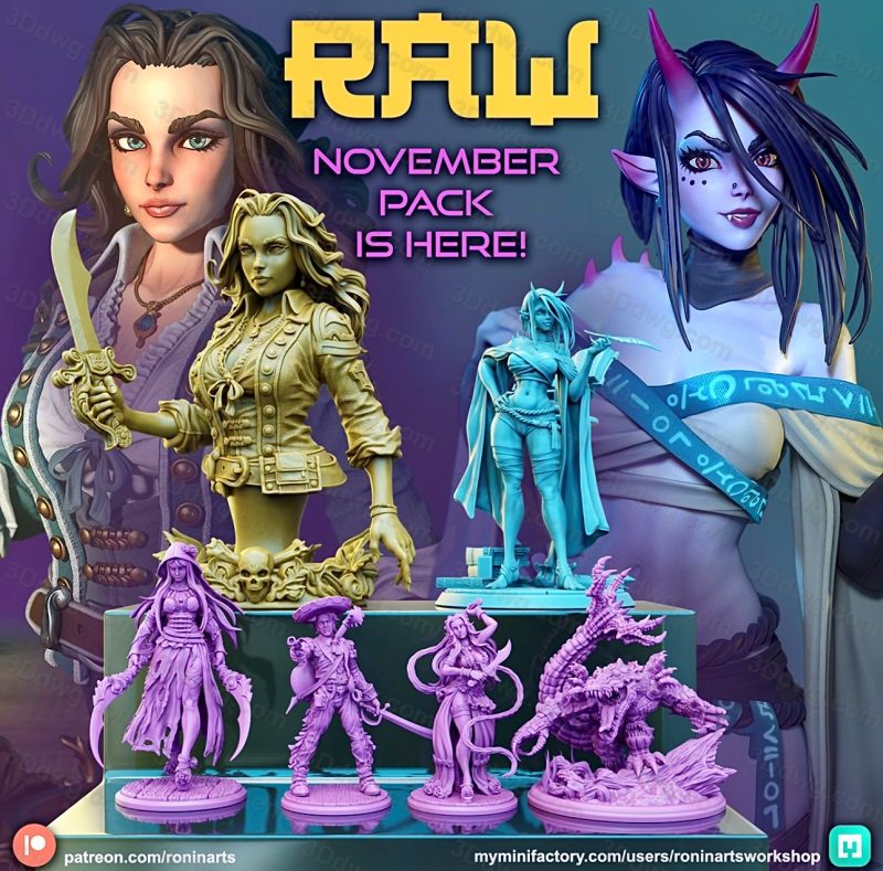 Ronin Arts 2023年11月图纸包-P站图纸收藏馆