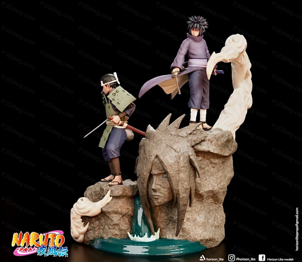 图片[2]-火影忍者 柱间千手和宇智波斑-P站图纸收藏馆