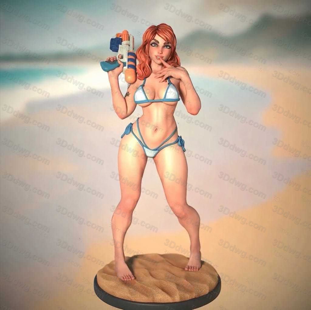 Ronin Arts 拿水枪的碧翠丝-P站图纸收藏馆