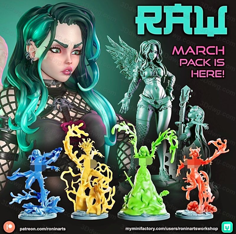 Ronin Arts 2024年3月图纸包-P站图纸收藏馆