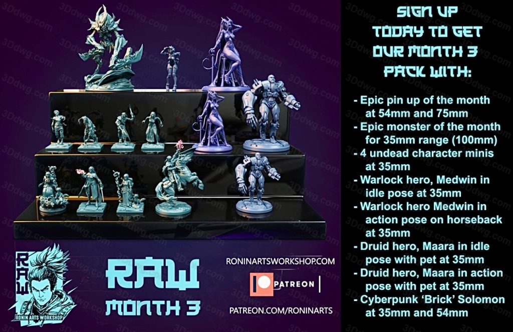 Ronin Arts 2021年3月图纸包-P站图纸收藏馆