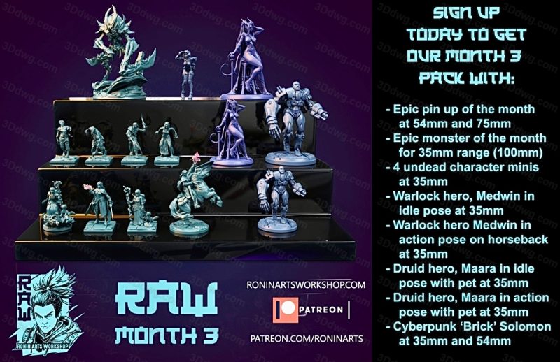 Ronin Arts 2021年3月图纸包-P站图纸收藏馆