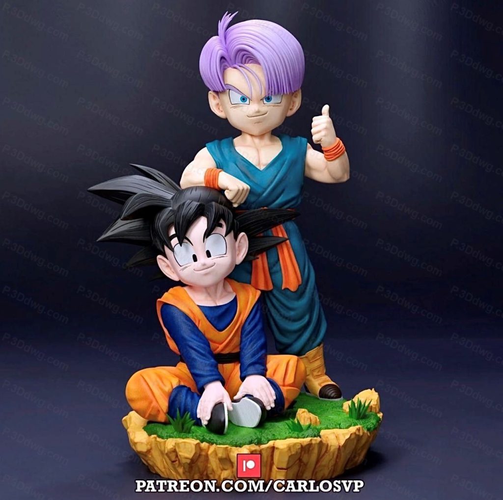 图片[1]-龙珠 悟天和特兰克斯-P站图纸收藏馆