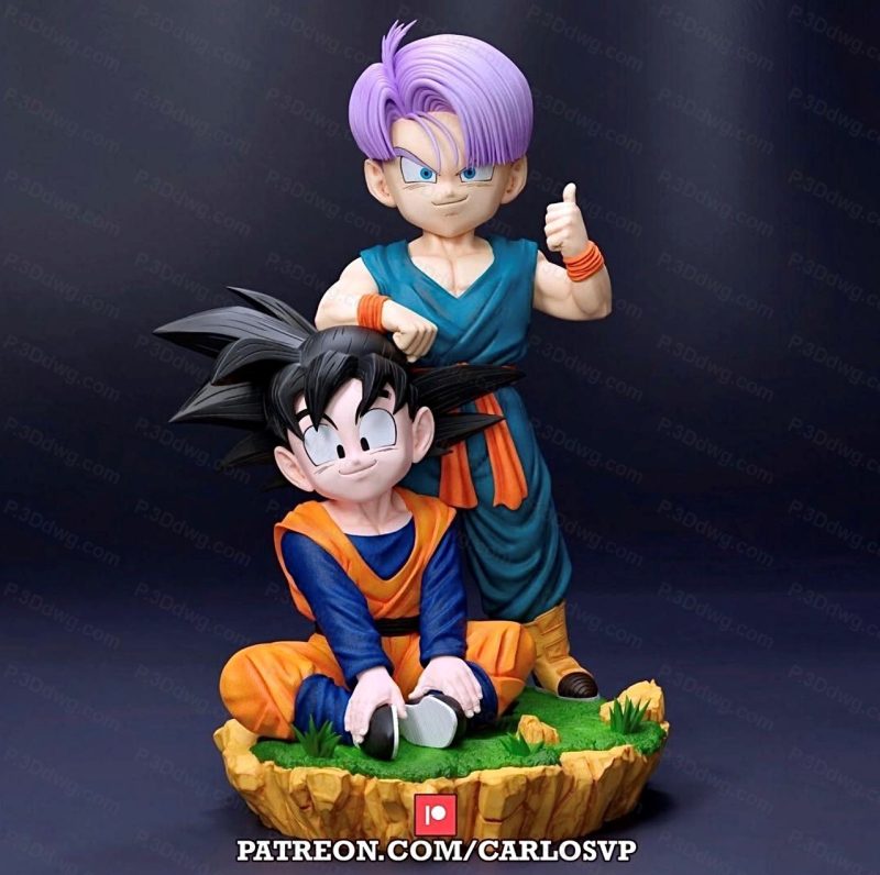 龙珠 悟天和特兰克斯-P站图纸收藏馆