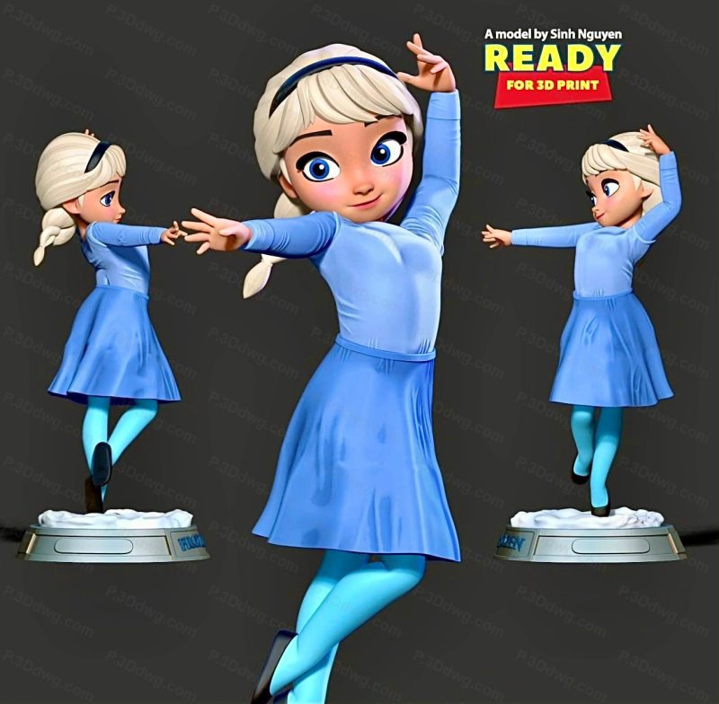 冰雪奇缘 小艾莎-P站图纸收藏馆